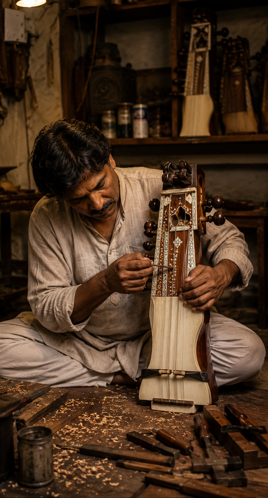 Handcrafted Sarangi — Varanasi