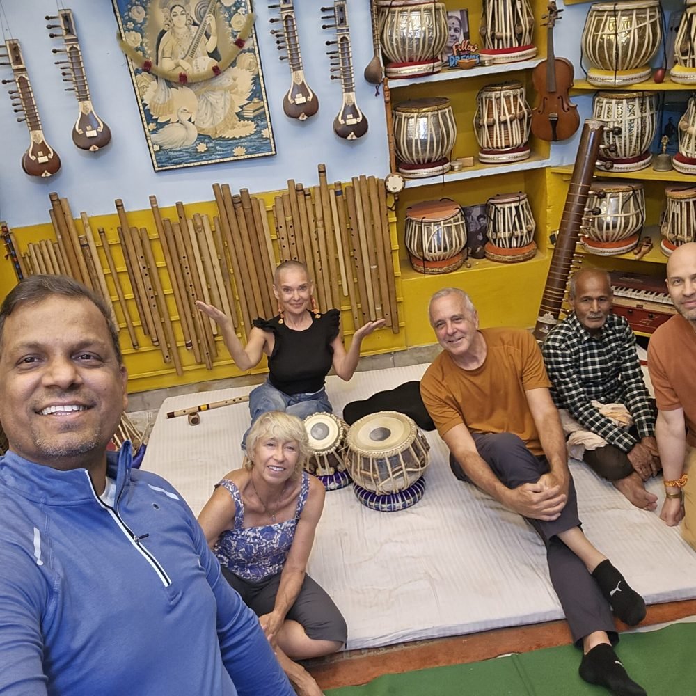 Ravi Tripathi With students